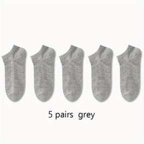 1/5/10pairs Men Women Socks Comfortable Breathable Ankle Socks Spring Summer