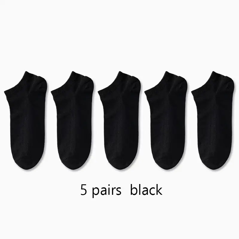 1/5/10pairs Men Women Socks Comfortable Breathable Ankle Socks Spring Summer