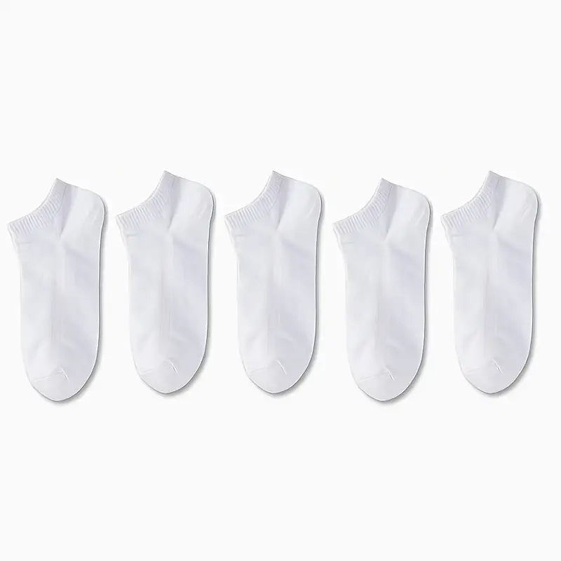 1/5/10pairs Men Women Socks Comfortable Breathable Ankle Socks Spring Summer