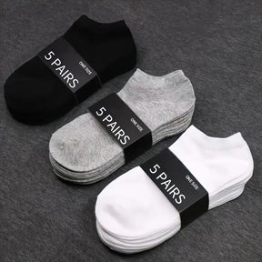 1/5/10pairs Men Women Socks Comfortable Breathable Ankle Socks Spring Summer