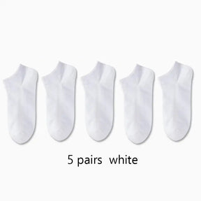 1/5/10pairs Men Women Socks Comfortable Breathable Ankle Socks Spring Summer