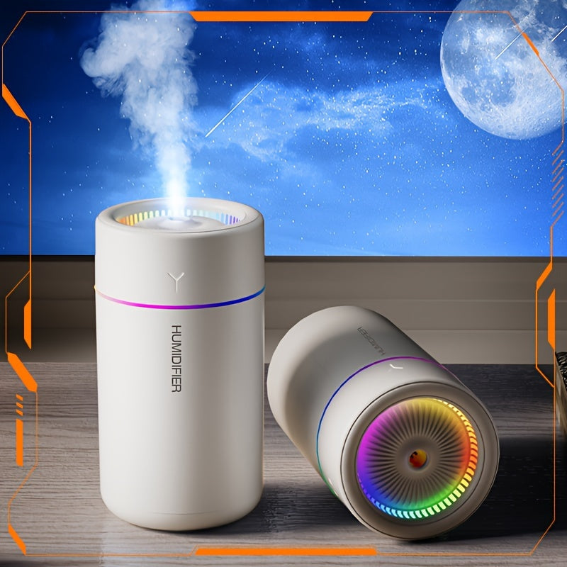 New Colorful Aromatherapy Humidifier Suitable For Bedroom Living Room Office Desk Car Humidifier Colorful Car Aromatherapy Machine Atmosphere Light Humidifier