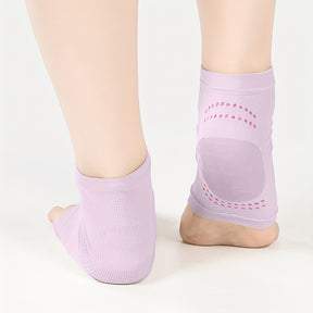 1 Pair Moisturizing Heel Sleeves For Women And Men, Silicone Moisturizing Heel Socks, Exfoliates, Softens, And Supports Heels, Preventing Your Heel From Cracking