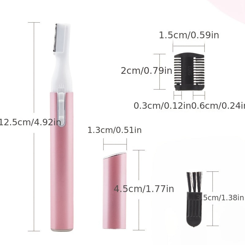 Multifunctional Electric Eyebrow Trimmer - Mini Shaver and Hair Remover for Women - Battery Version (Batteries Not Included)