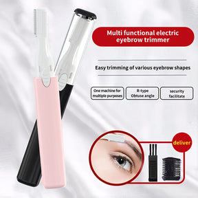 Multifunctional Electric Eyebrow Trimmer - Mini Shaver and Hair Remover for Women - Battery Version (Batteries Not Included)