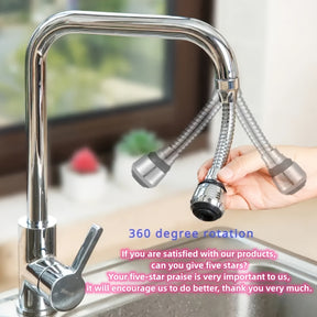 1pcs 360° RV Home Kitchen Faucet Aerator, Kitchen Faucet Extender, Washing Sink For Washing Fruits And Vegetables, Balcony Sink Splash-proof Universal Swivel Basin Faucet, Water Saving Nozzle Head Bathtub Shower Faucet Sink Accessories.