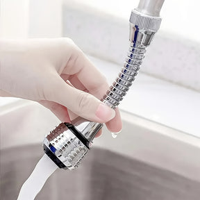 1pcs 360° RV Home Kitchen Faucet Aerator, Kitchen Faucet Extender, Washing Sink For Washing Fruits And Vegetables, Balcony Sink Splash-proof Universal Swivel Basin Faucet, Water Saving Nozzle Head Bathtub Shower Faucet Sink Accessories.