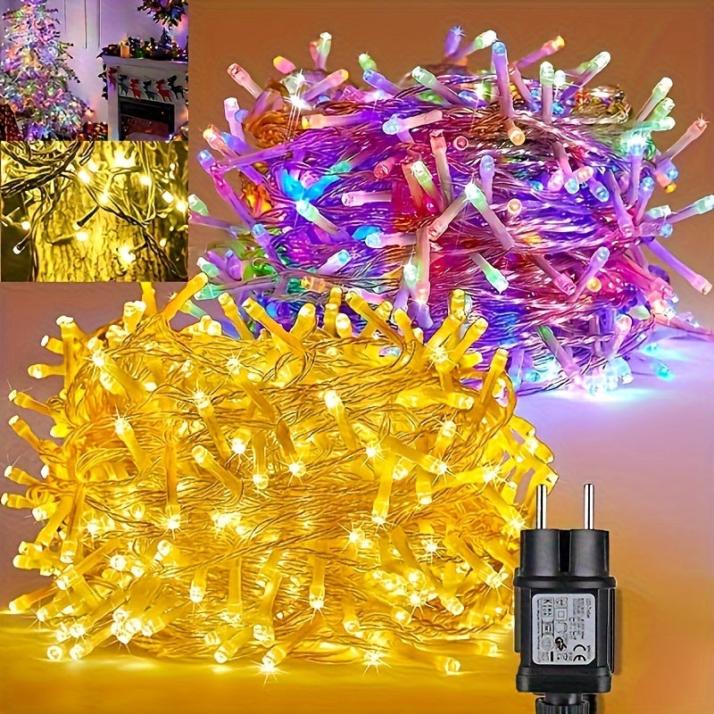 [Popular Choice] Upgraded Christmas Tree Lights, 32.0/21.95/12.19meter, 300/200/100 LED, 8 Modes, Outdoor/Indoor Fairy String Lights for Holiday Party, Garden, and Room Decoration - Warm White/Multicolor, Christmas Lights, Christmas Decor