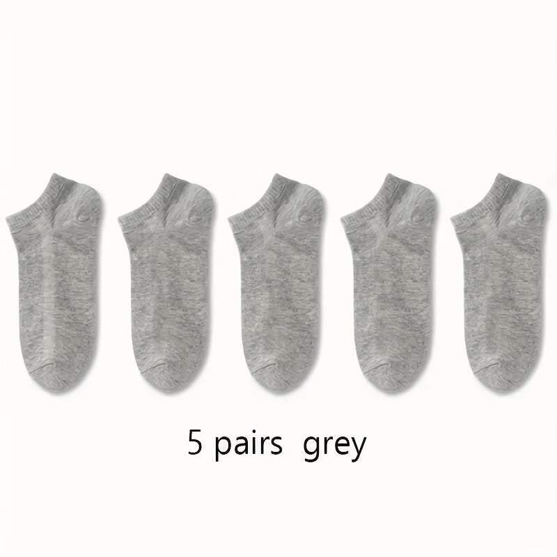 1/5/10pairs Men Women Socks Comfortable Breathable Ankle Socks Spring Summer