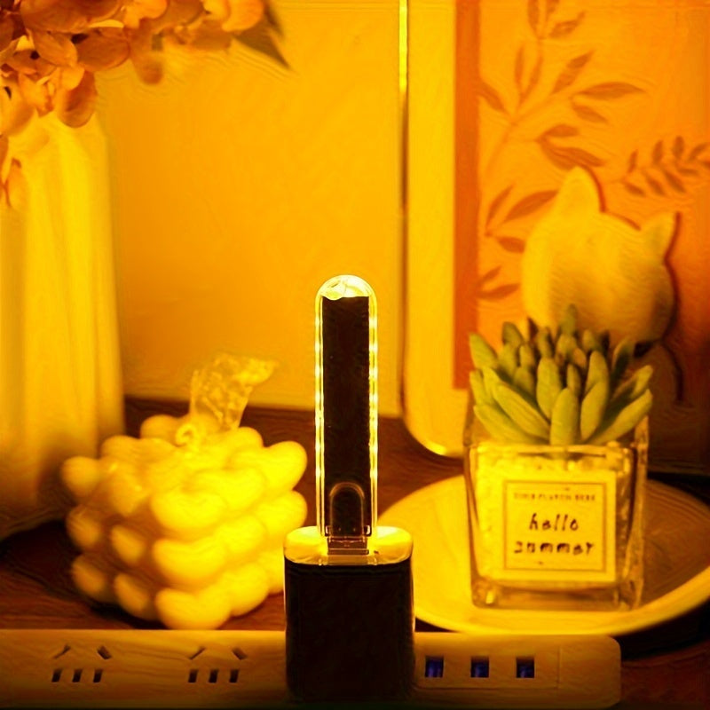 USB-Powered 8LED Night Light - Portable, Rust-Resistant Reading Lamp for Bedroom & Travel