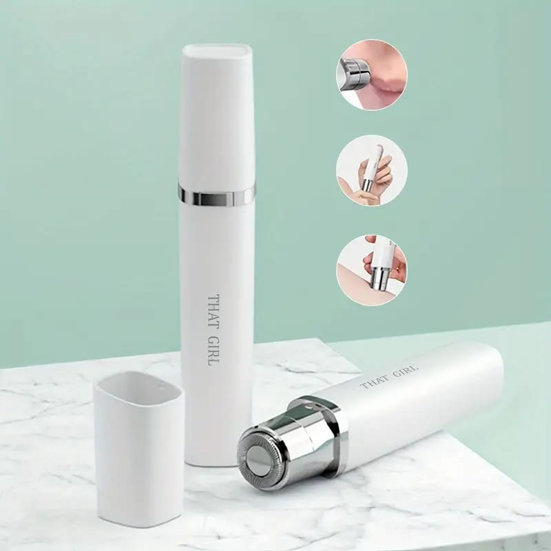 Effortless, Painless, Compact Women's Hair Removal Device, Battery-Powered, Multi-Purpose, Shaver For Private Areas & Underarms