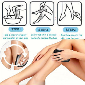 Magic Crystal Hair Eraser, Suitable For Men And Women Painless Exfoliating Crystal Hair Removal Tool, Magic Crystal Hair Remover For Legs And Back Of Arms