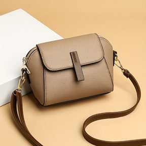 Mini Flap Crossbody Bag, Fashion Solid Color Shoulder Bag, Women's Daily PU Leather Purse For Commuter (7.1*5.1*3.5) Inch