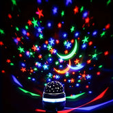 USB-Powered LED Starry Sky Projector - Colorful Rotating Magic Ball Light for Bedroom, Living Room & Car - Perfect Birthday Gift