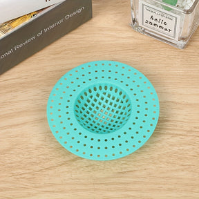 [Popular Choice] 3pcs Kitchen Sink Strainers - Hair & Food Catcher, Essential Drain Protection Baskets in Light Green & Blue, Durable Plastic Mesh for Home Use